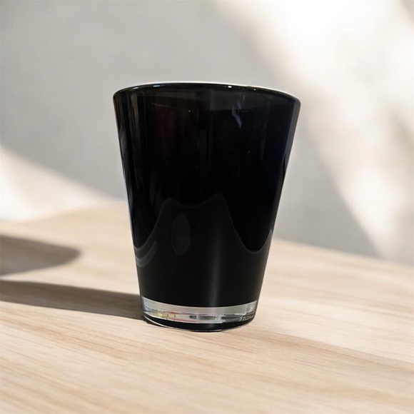 5” Black Glass Vase - Picture 3 of 9